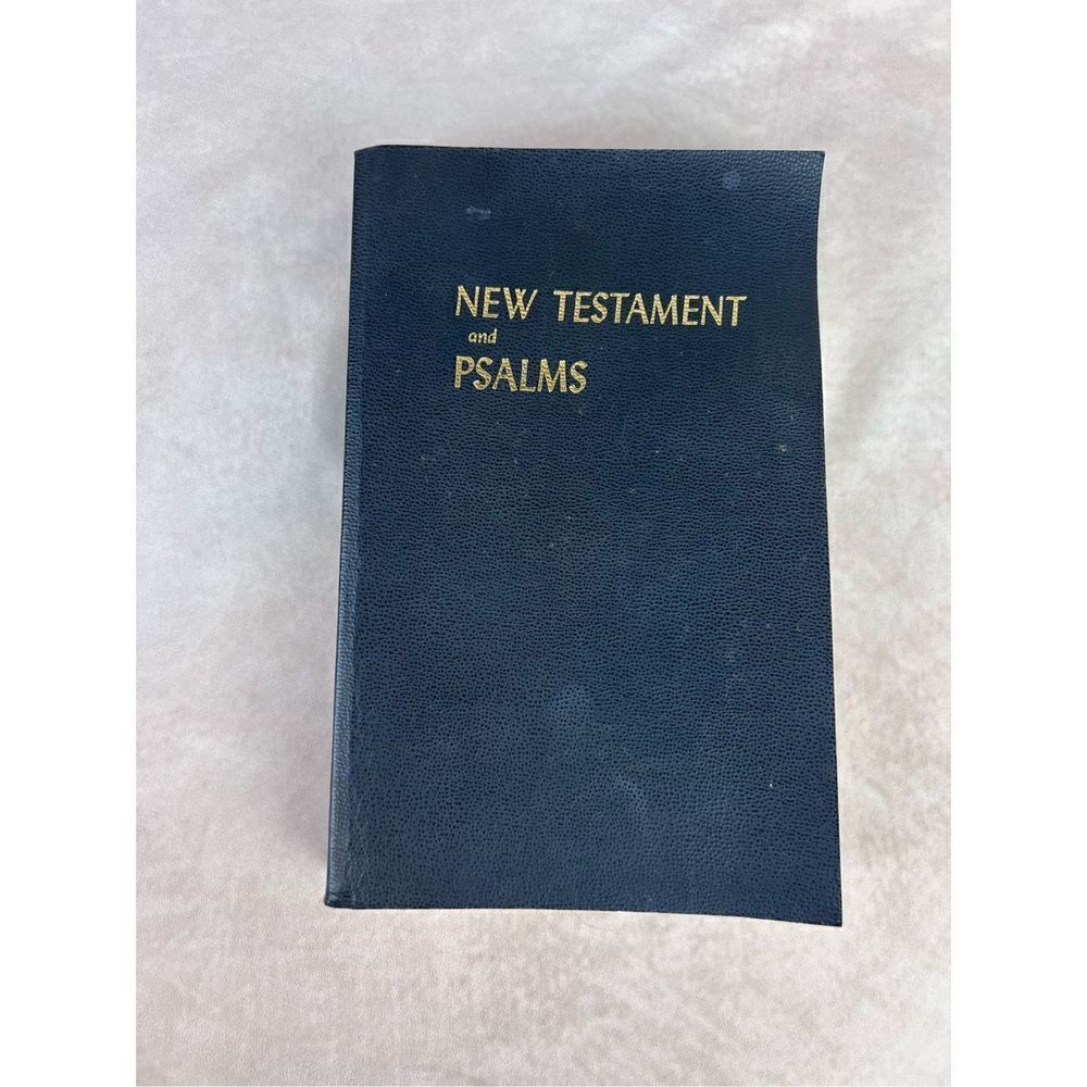 Vintage LARGE PRINT New Testament And Psalms 1964 HC KJV American Bible Society